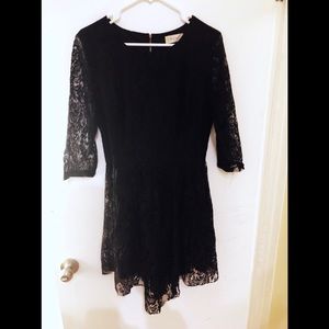Black Lace Mini Dress